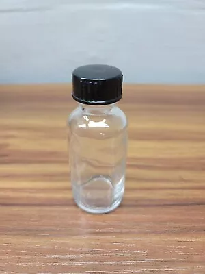 *LOT OF 3* 1 Oz Clear Glass Bottles With Cap Child Resistant  • $6.65