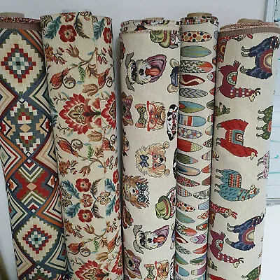 £4.99 • Buy Heavy Tapestry Luxury Designer Llama Dogs Birds Aztec Cushions Throws Crafting