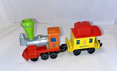 Mattel First Wheels Die Cast Metal Train Set 1980 Vintage Hong Kong Engine • $9.99