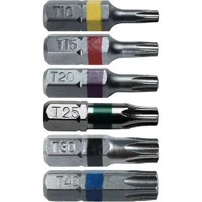 TORX DRIVER BIT SET: 1 Inch (1 ) Torx Bit Tips ~ T10 T15 T20 T25 T30 T40 • $10.95