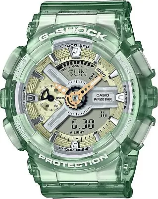 New Casio G-Shock GMAS120GS-3A Clear Green Analog-Digital Limited Watch • $134.50