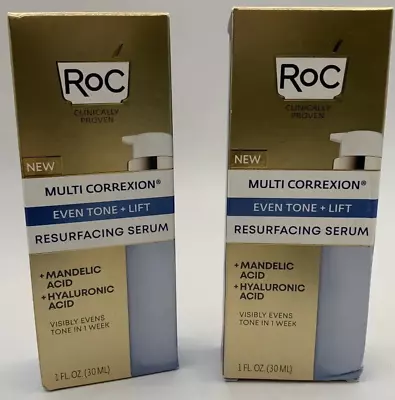 NEW 2x Roc Multi Correxion Even Tone + Lift Resurfacing Serum 1 Oz 30ml • $19.95