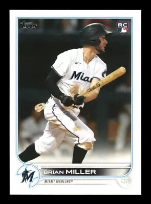2022 Topps #425 Brian Miller RC - Miami Marlins • $0.99