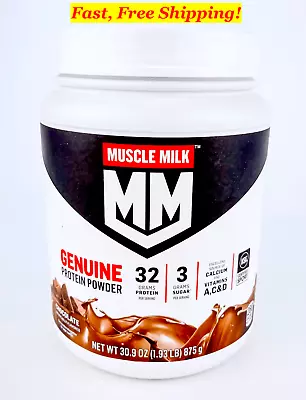 Muscle Milk Genuine Chocolate Protein Powder 32g Protein 30.9 Oz  BB  01/17/25 • $23.99