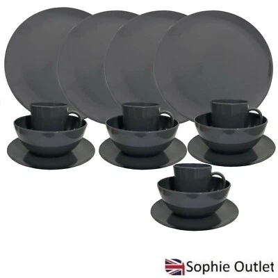 £24.45 • Buy 16pc Melamine Dining Set Camping BBQ Home Dinner Party Picnic Tableware P661020