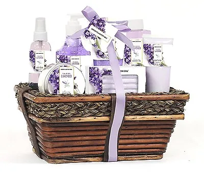 14 Pc Spa Gift Baskets Set For Women Lavender | Mothers Day Christmas Gift Idea • $29.99