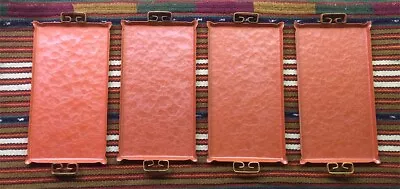 KYES Moire Glaze Cocktail / Sushi Trays - Salmon Color 8 X4  • $39