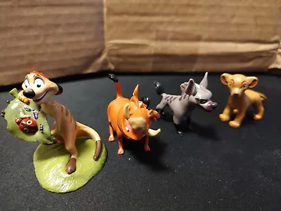 Disney Lion King Figures Lot Of 4 Timon Pumba  Toys PVC • $9.99