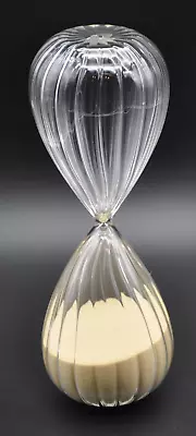 Hourglass 1 Hour Gold Sparkle Sand  Timer Excellent 11  Blown Glass • $24.99