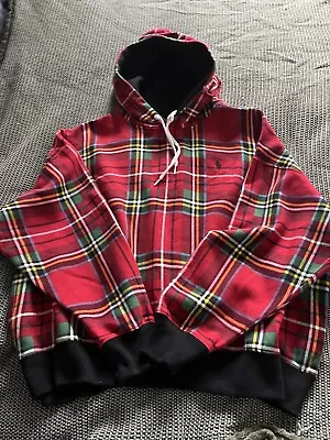 Polo Ralph Lauren Plaid Checked Tartan Hoodie XL • £40