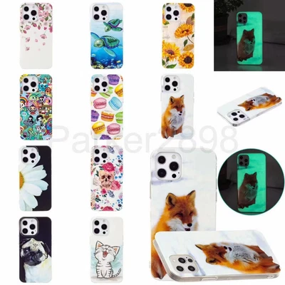 For IPhone 13 12 11 Pro XR XS Max 8 7 6 Plus Glow In Dark Pattern TPU Case Cover • $8.79