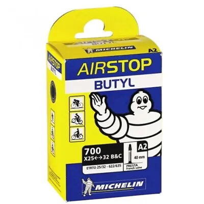 Michelin AirStop A2 Butyl Inner Tube 700c X 25-32 Presta 40mm Valve • $12.90