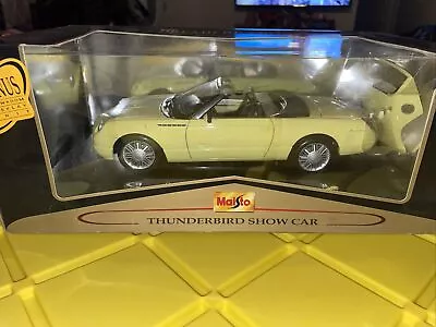 Maisto Thunderbird Show Car 1:18 Die Cast 31866A Yellow Mint Car In Box • $24.99