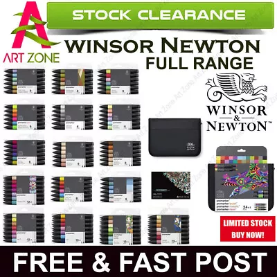 Winsor & Newton Promarker Graphic Drawing Pens Art Crafts 6 And 12 Sets Twin Tip • £17.70