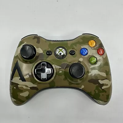 Xbox 360 OEM Wireless Controller Halo Special Edition Camouflage Tested Works • $24.99