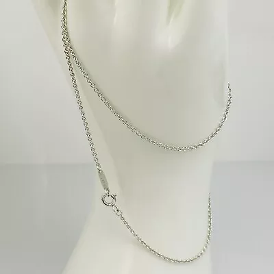 18  Tiffany & Co Chain Necklace Mens Unisex 1.5mm Large Link Sterling Silver • $195