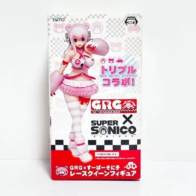 Taito Super Sonico Gloomy Bear Race Queen Cosplay Figure Pink New Box Damaged • $194