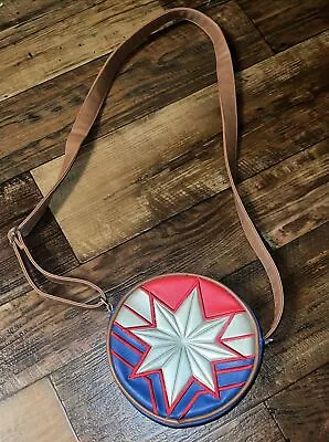 Disney Store Captain Marvel Crossbody Bag Purse Red /Blue /Gold • $15