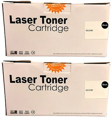 2x Compatible UG3380 Black Toner Cartridges For Panasonic UF-6300 Fax Machine • £151.34