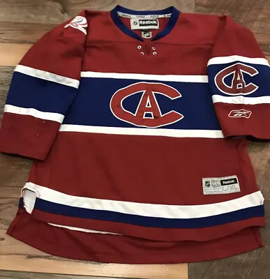 NHL Montreal Canadiens Centennial 100th Years Youth Jersey (L/XL) Logo 1913-1914 • $276.51