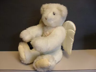 Vintage Vermont 14  Teddy Bear Angel With Wings Fully Jointed 1995 • $19