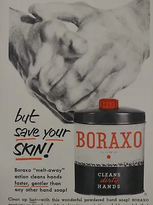 1952 Boraxo Hand Soap Print Ad Vintage Life Magazine Advertisement • $18.99