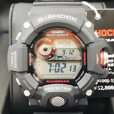 CASIO G-SHOCK GW-9400J-1JF Black Red Master Of G RANGEMAN Men's Watch New In Box • $475.02