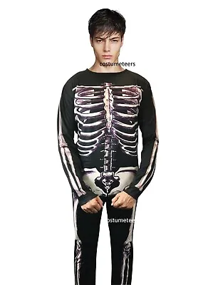 Donnie Darko Skeleton Suit Party Adult Costume Fancy Dress Halloween Jumpsuit • $41.90