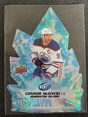 Connor McDavid 2022-23 Upper Deck Ice Crystals Die Cut Insert Card #IC-9 • $9.99