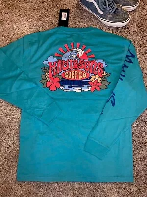 Maui & Sons Long Sleeve Shirt NWT Men’s XL - Surf & Skate - Unique Color 🌺🌊🌺 • $28.95