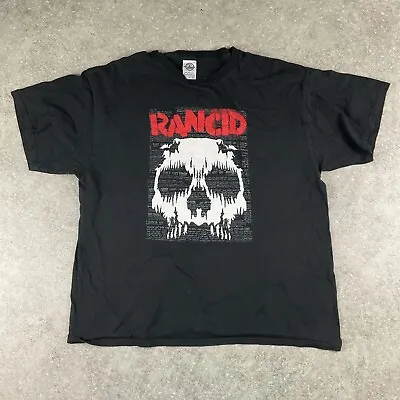 Vintage Rancid Tshirt Size XL Punk Rock Band Concert Tee Shirt Black P2p 22.5” • £37.50