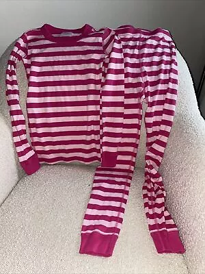 Hanna Andersson Long Stripes Pajama Set 140cm US 10 • $29.95