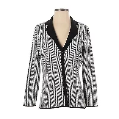 Missoni Chevron Light Gray Black Knit One Button Blazer Size S • $65