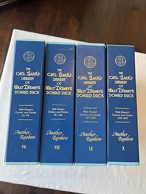 Walt Disney Donald Duck Carl Barks Library HB Book Sets Vol. VII VIII IX X • $200
