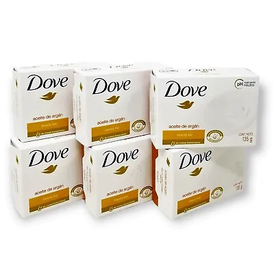 $16.50 • Buy 6 Bars - Dove Argan Oil Beauty Soap Cleansing Moisturizing 135g 4.75 Oz Germany