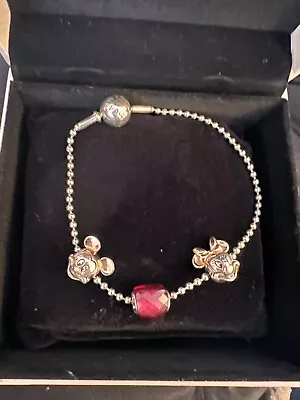 Pandora Essence Bracelet With Disney Charms All Discontinued • £49.99