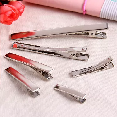 £1.55 • Buy Lot Metal Crocodile Clips Clamps Hair Clips Hairpins 30mm-75mm DIY Hair Tools