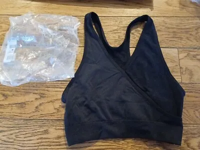 Medela Seamless Maternity & Nursing Sleep Bra Keep Cool Medium Black • £4.99