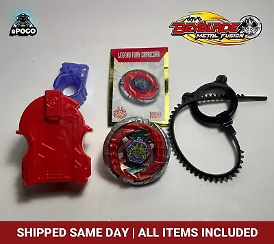 HASBRO Beyblade Metal Fusion Legend Fury Capricorn 100HF W/ Accessories 🌩️ • $24.76