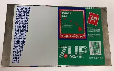 Hawaii Unrolled Aluminum “7 UP” Can 1976 States United We Stand • $88.20