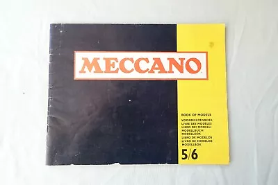 VINTAGE MECCANO BOOK OF MODELS 5/6 VERY GOOD CONDITION 1970s? • £5.99