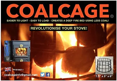 Coalcage - Coal Saving Cage Multifuel Stove Basket For Narrowboats /Homestoves • £22