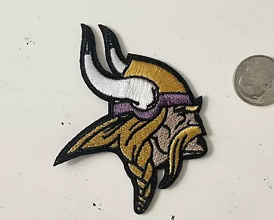 Minnesota Vikings Football Logo “2.1x2.7” Iron On Embroidered Sew On Patch • $3.25