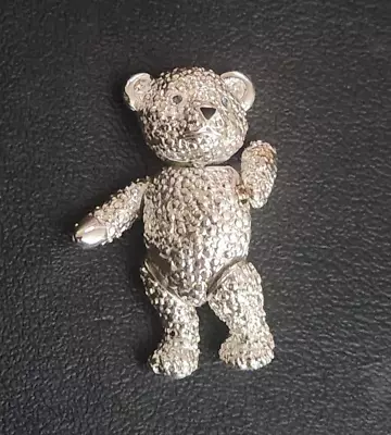 Vintage BEAR BROOCH Mechanical Pin Moving Joint Jewelry • $19.99