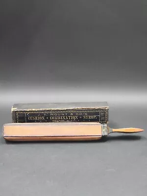 Vintage J.T. Mount & Co Cushion Combination Strop Made In Newark Nj • $30