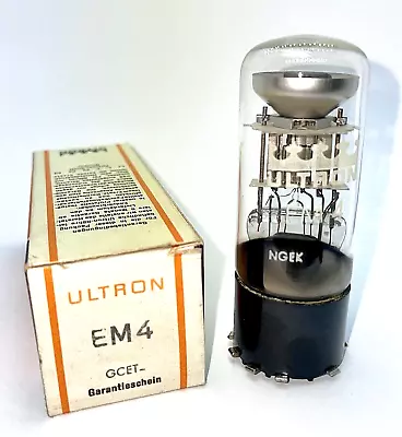 EM4 Tube Magic Eye ULTRON NOS Vintage NIB Tuning Eye Radio Indicator Tuning • $125