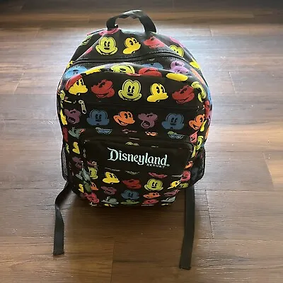 Disneyland Resort Backpack Rainbow Mickey Mouse Heads All Over Disney Parks • $24.95