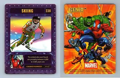 Skiing #238 Marvel Genio 2003 CCG Card • $1.23