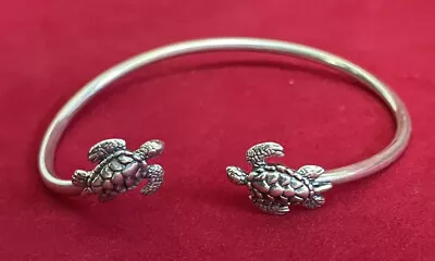 Sterling Silver Turtle Bangle Cuff Bracelet Kabana KBN • $54.99