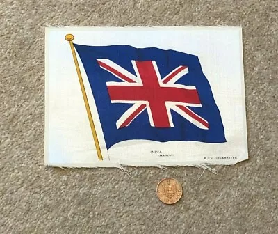 £15 • Buy Antique Silk BDV Cigarettes Cigarette Card With Old India MarineFlag